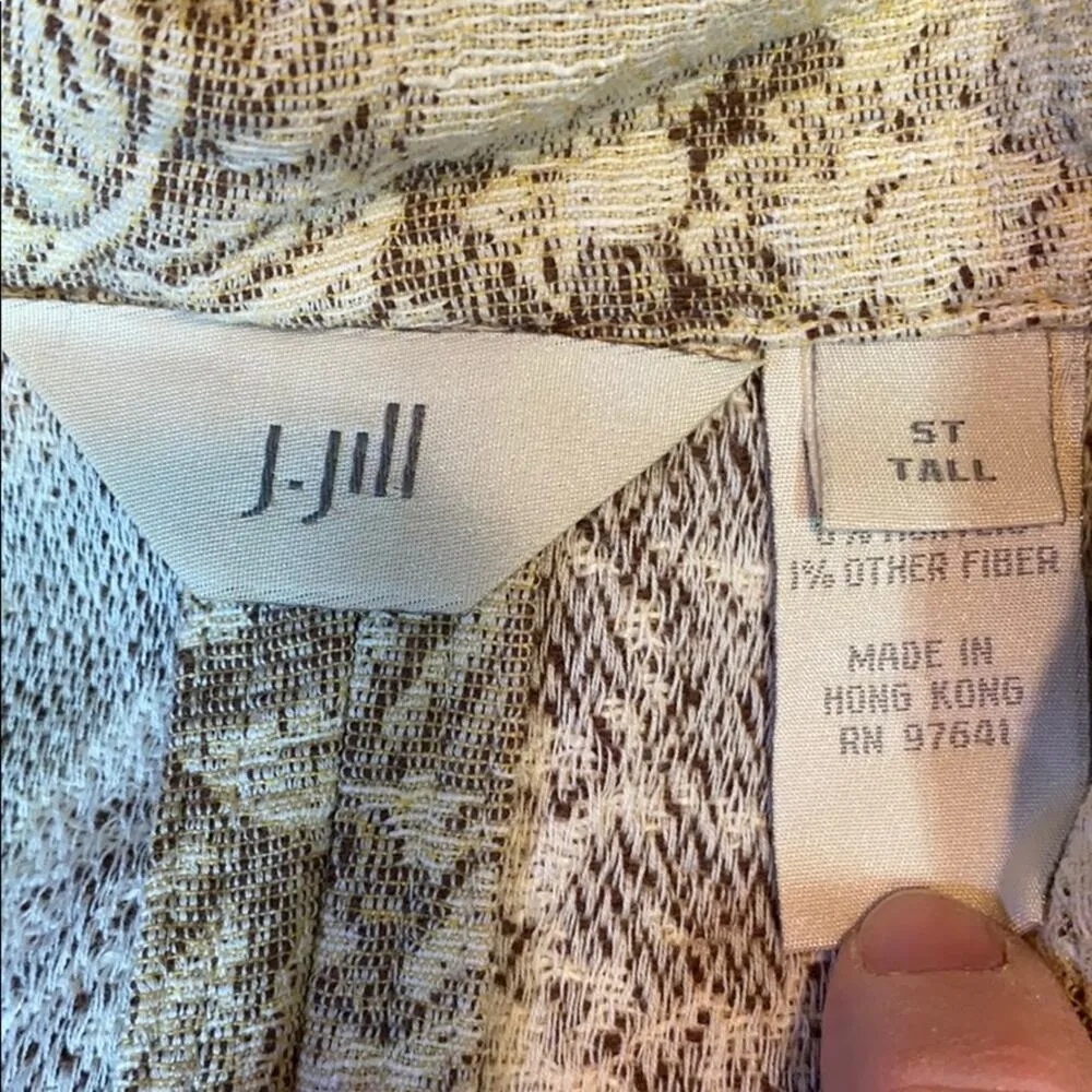 J. Jill Tree Branches Button Up Blazer Jacket ST T - Image 7