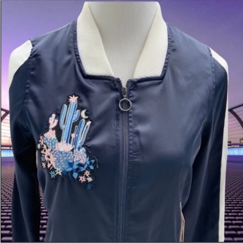 Juicy Couture Satin Cactus Bomber Jacket - Image 4