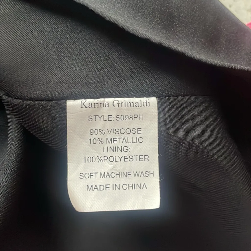 KARINA GRIMALDI Marissa Print Dress in Purple Metallic - Image 14