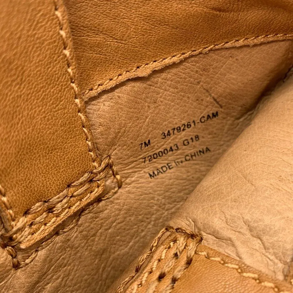 Frye NEW Anna Leather Ankle Shortie Western Boot in Camel Tan Brown 7 - Image 9