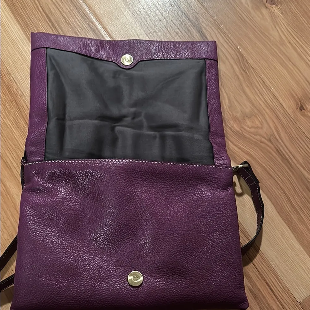 J. Jill Purple Crossbody Bag with Adjustable Strap - Image 5