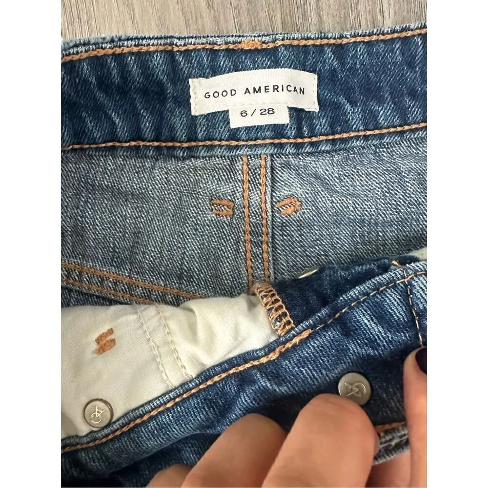 Good American Bombshell Shadow Pocket Denim Shorts 6 / 28 - Image 7