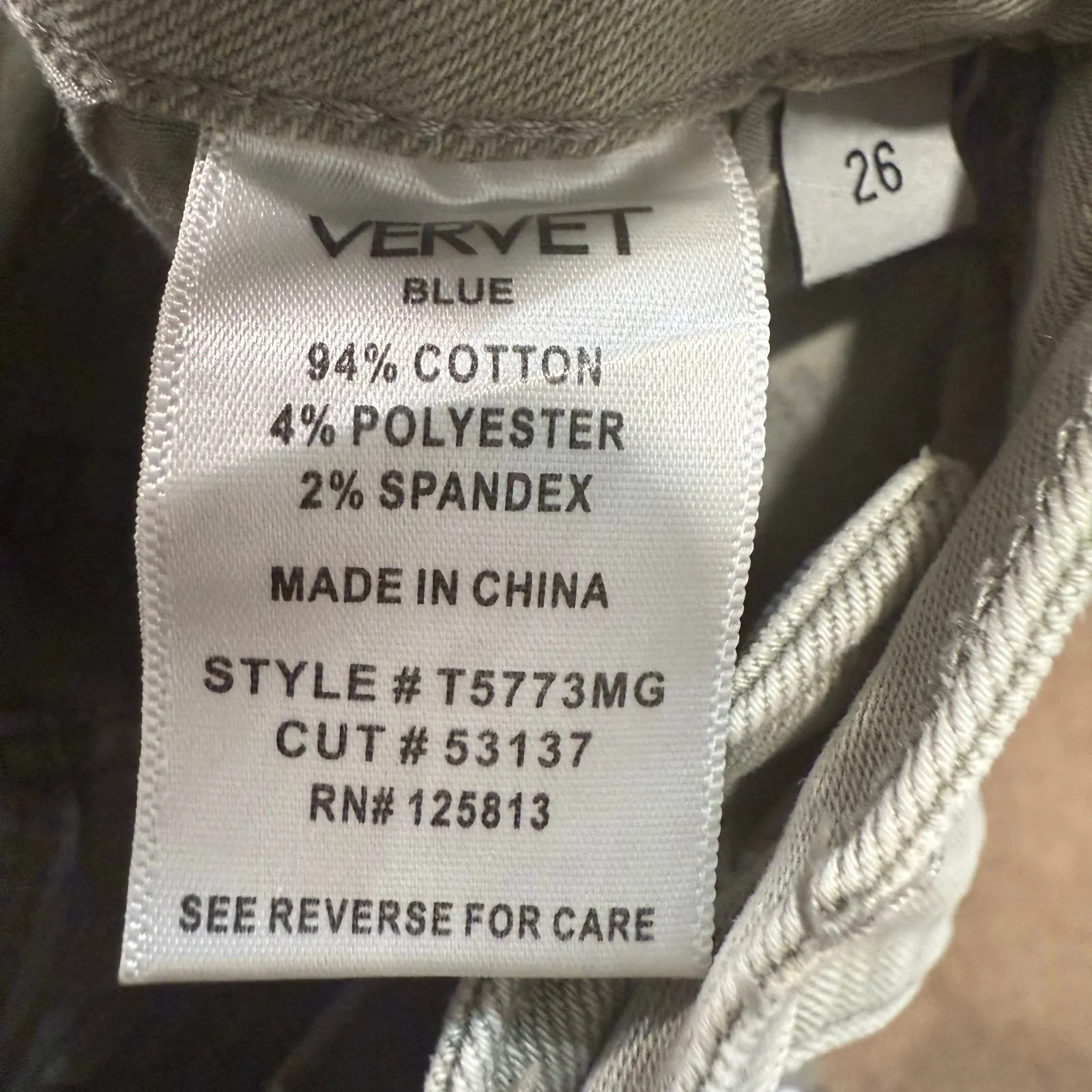 Vervet Gray Leslie 90’s Vintage Flare Wide Leg Crop Jeans Sz 26 - Image 6