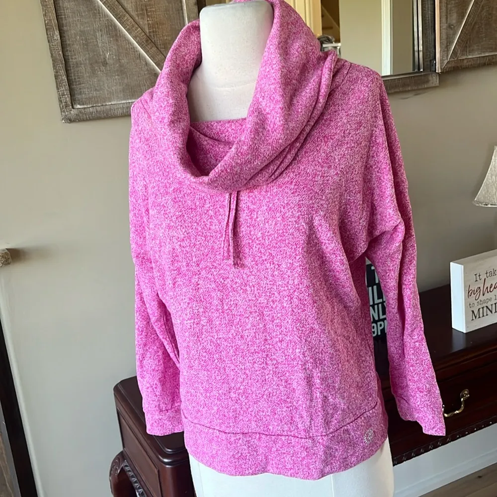 Pullover Pink Drape Neck PM Womens Long Sleeve - Image 7