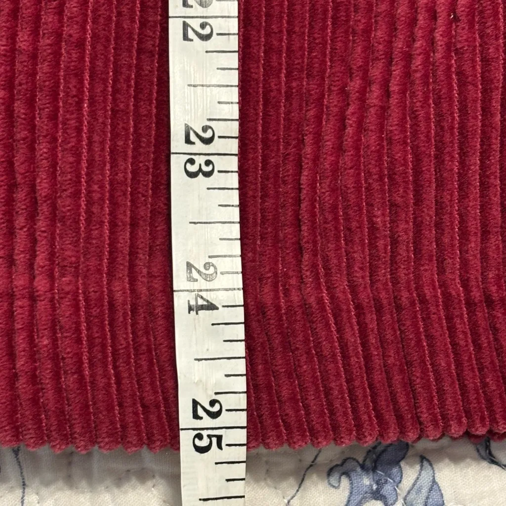 April Cornell for Cornell Trading Burgundy Corduroy Jacket Size Large Red - Image 10