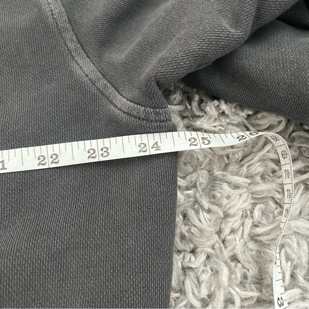 Aerie oversized dark grey button down long sleeve size xs - Image 3