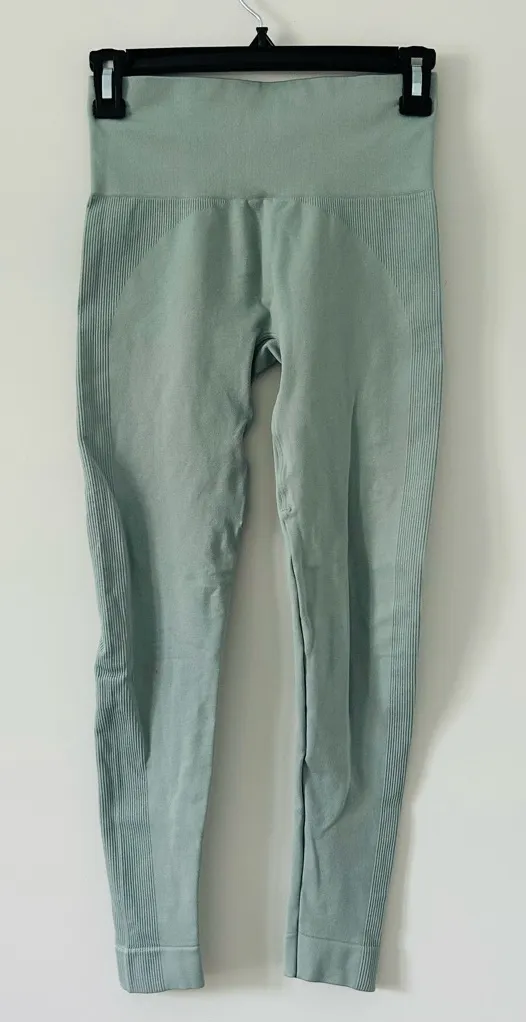 SET Active Sculptflex Seamless High Rise 7/8 Leggings Matcha Sage Green S - Image 1