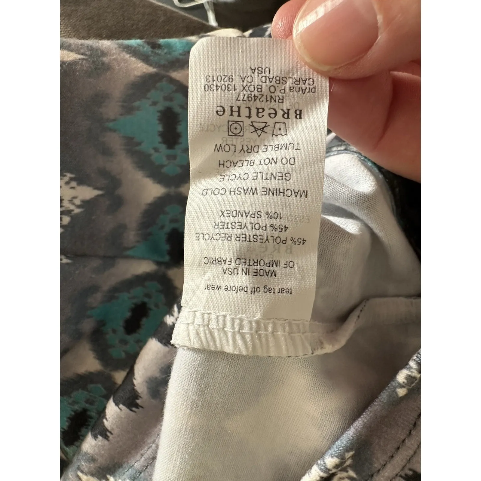 prAna Women's Small Strappy Active Tank Tribal Print Yoga Outdoor - Image 7