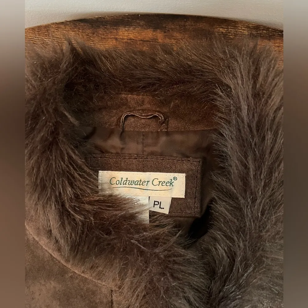 Coldwater Creek  | womens suede jacket. Size: PL - Image 3