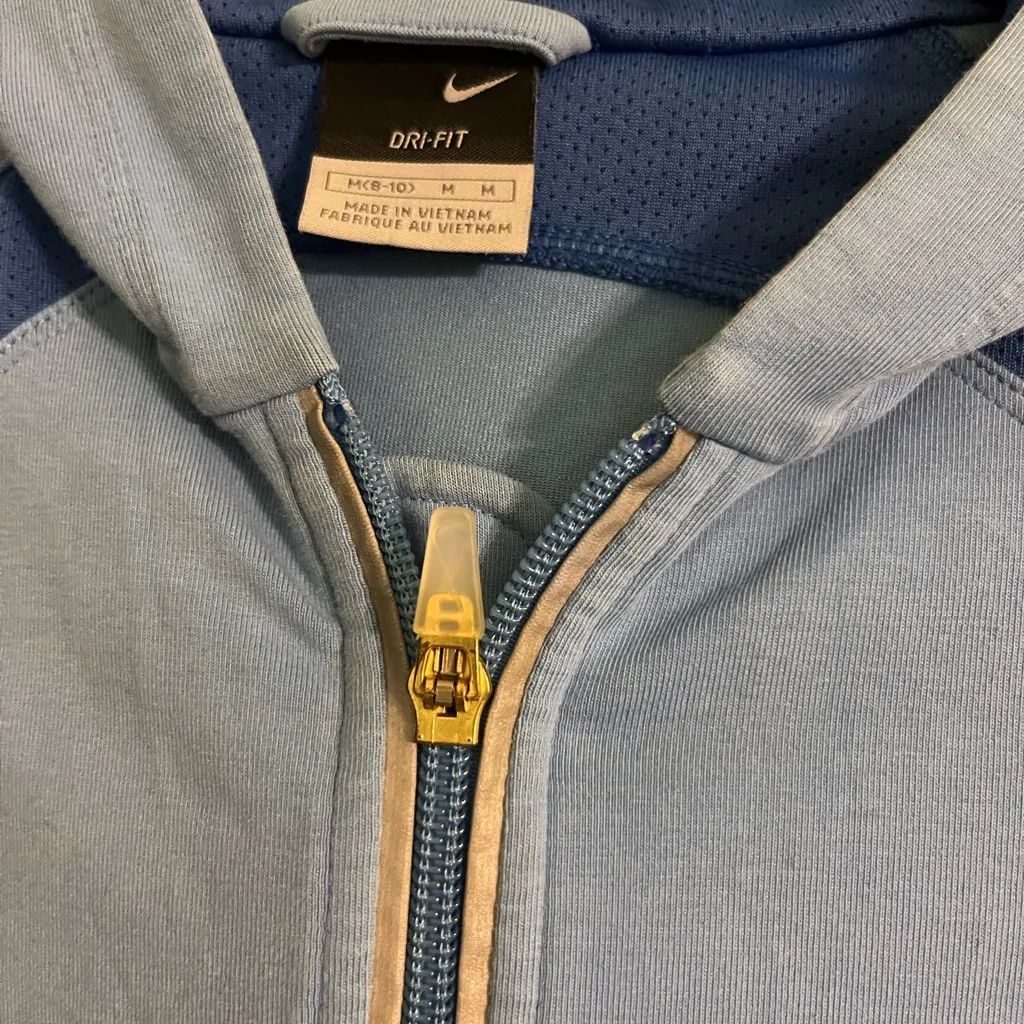 Nike Women's Light Blue Bomber Jacket - Image 3