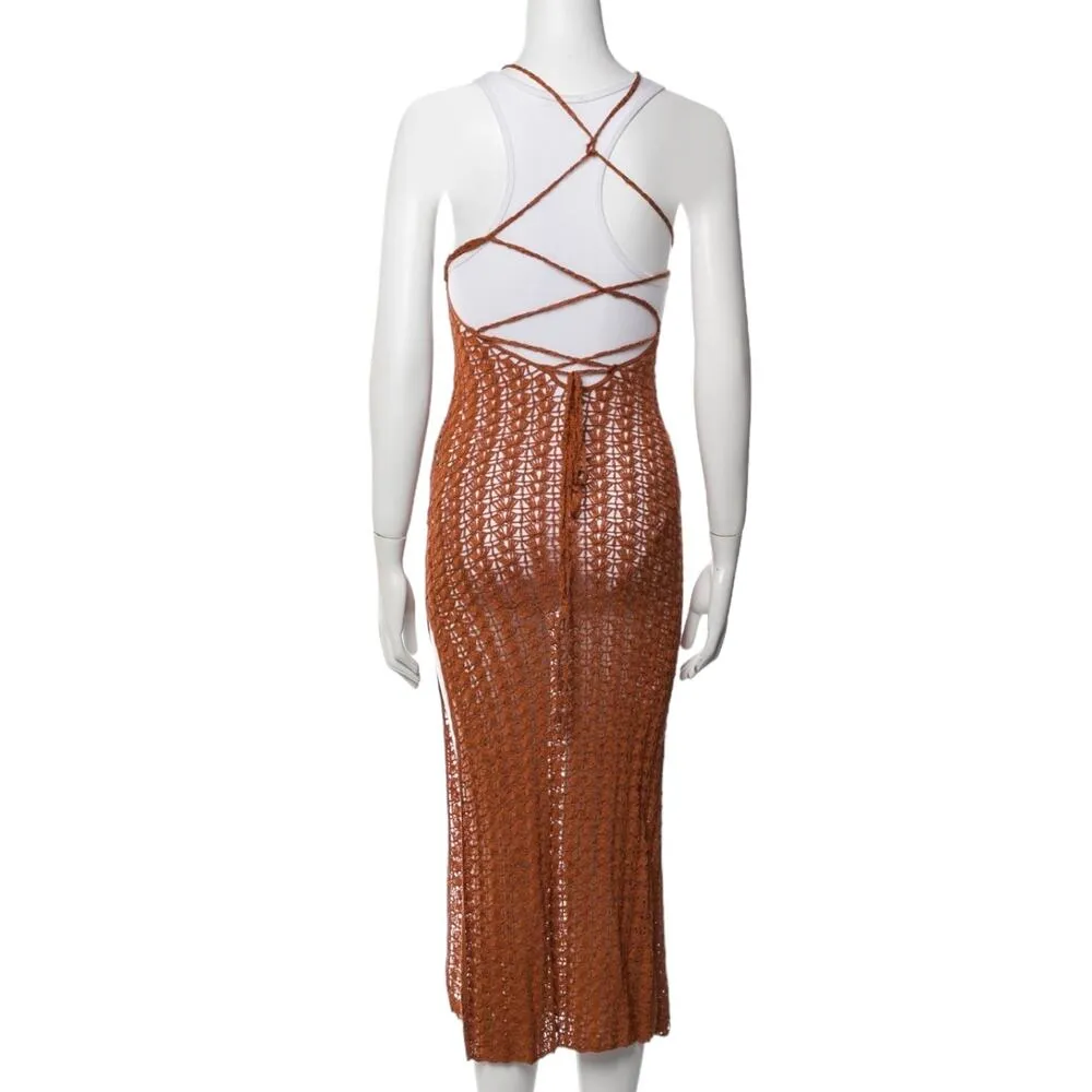 Cult Gaia Demi Knit Dress - Spice - XS - Image 12