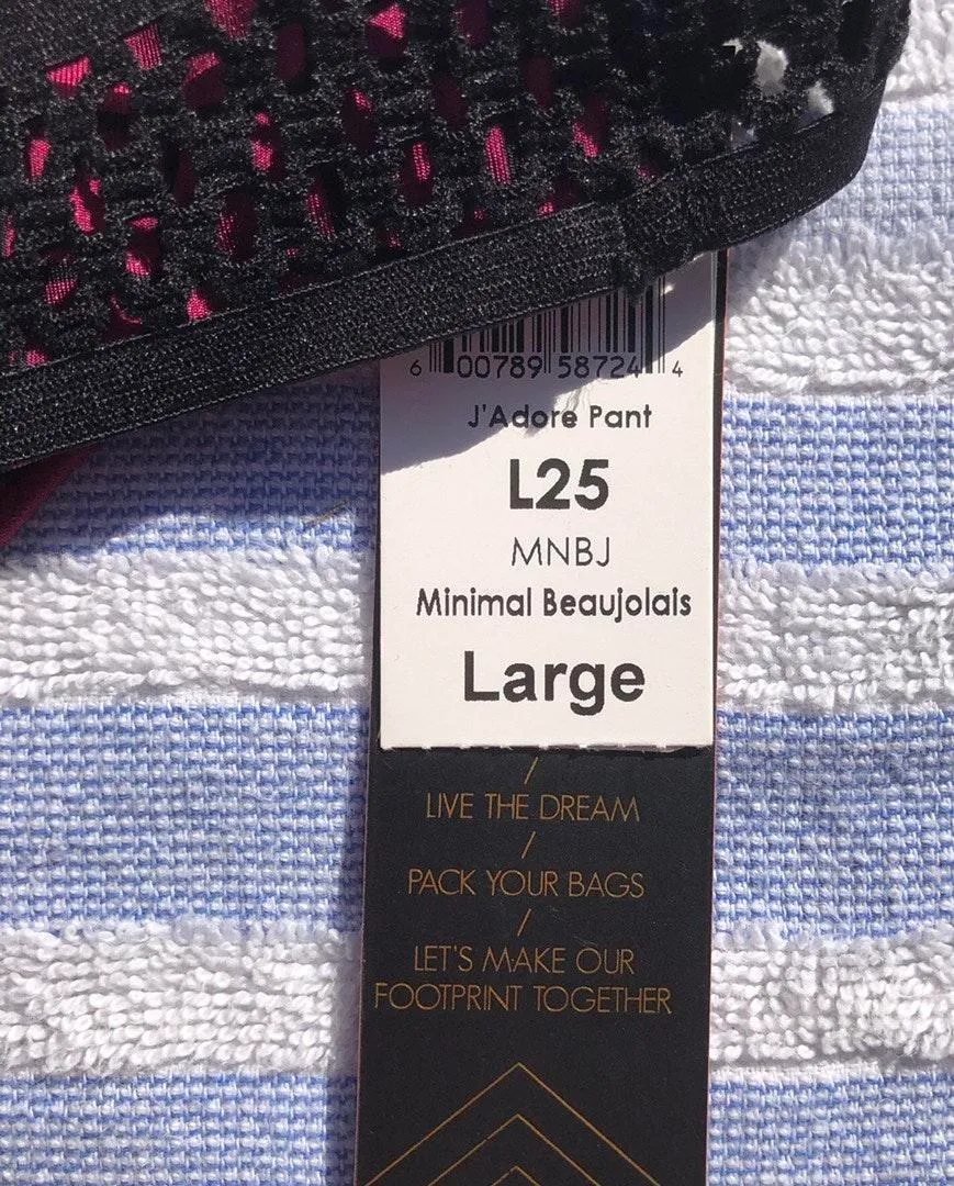 B.Swim Maroon & Black Bikini Bottoms Large - Image 8