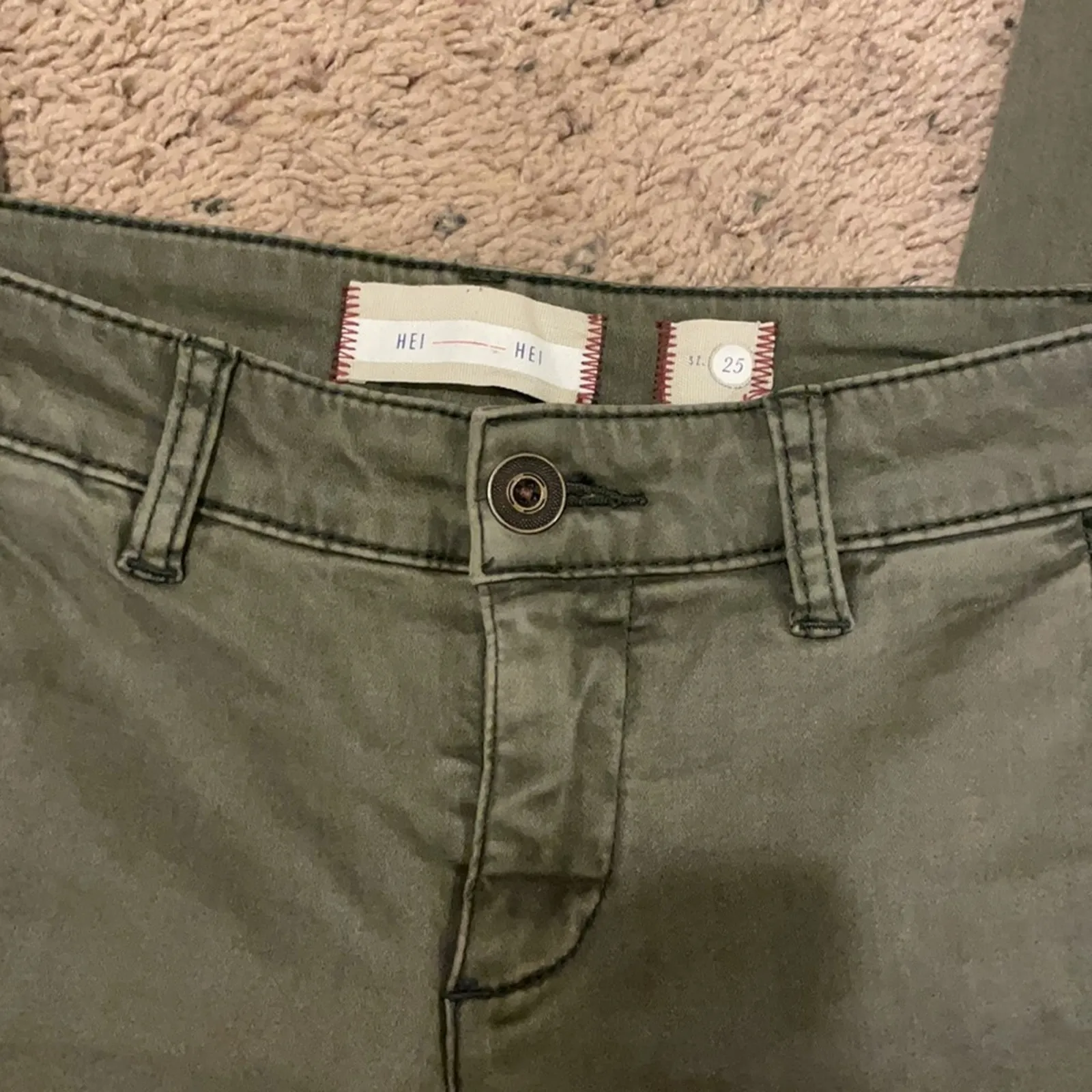 Anthropologie Hei Hei greenish grey skinny jeans size 25 - Image 4