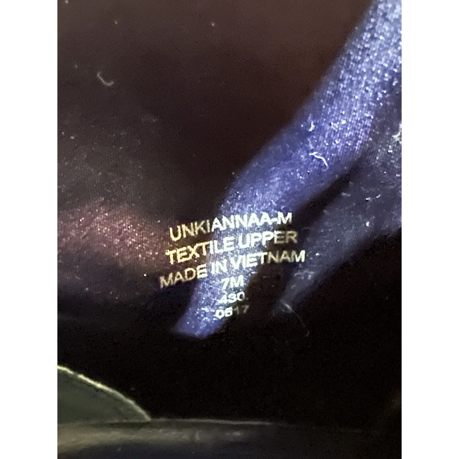 Unisa Ankle Boots Patterned Design Blue Faux Suede Fashion Women's 7M Colorful - Image 8