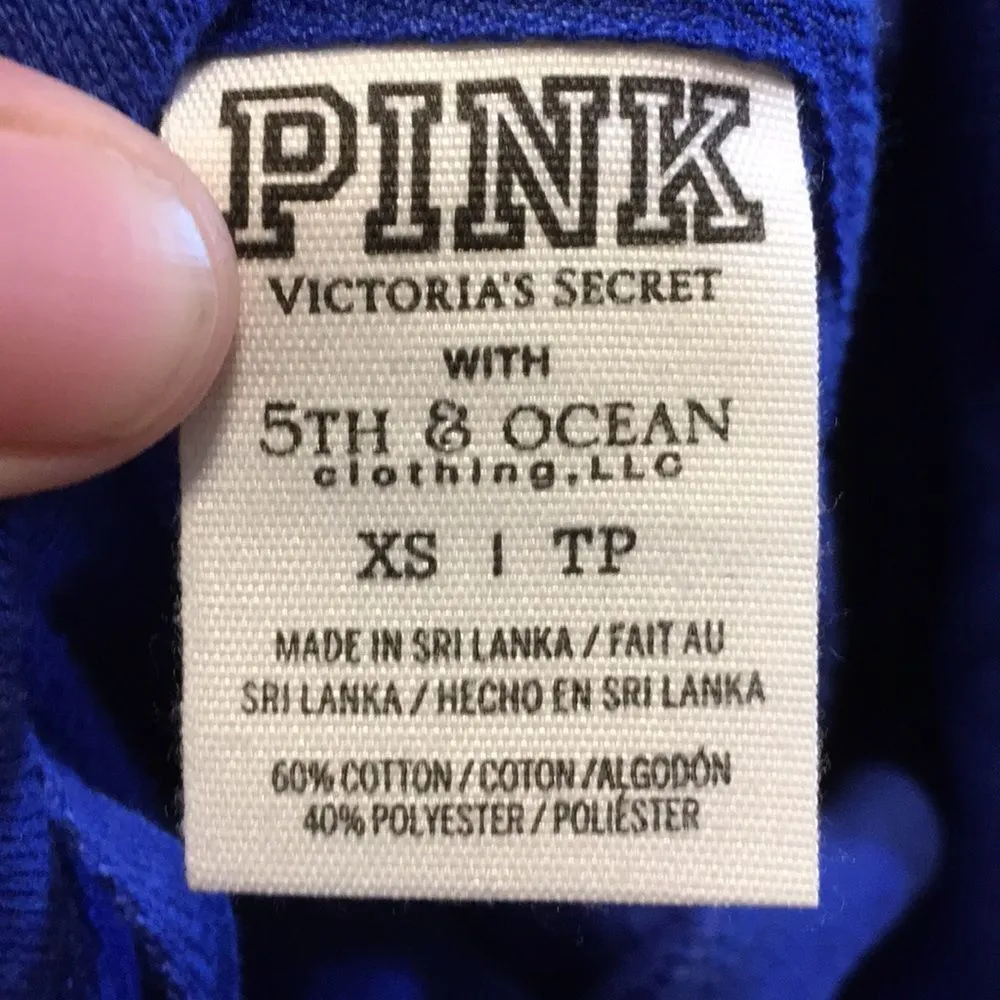 Pink Victoria’s Secret Jayhawks cowl sweatshirt - Image 3