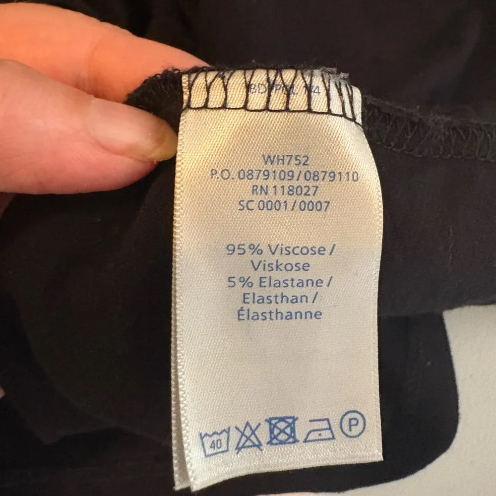 Boden Soft Jersey Maxi Dress Black Plus‎ Size 20R Viscose EUC 0383 - Image 10