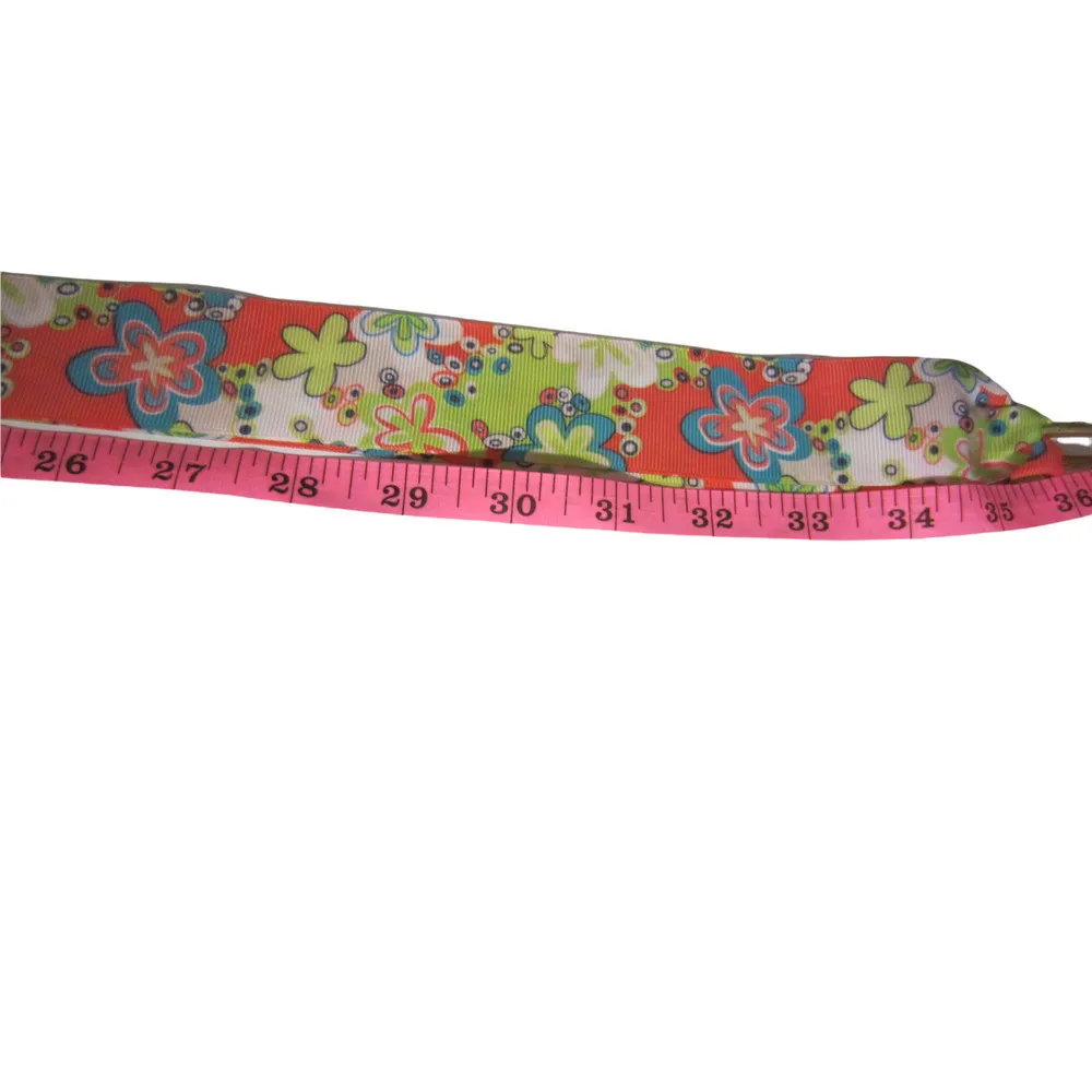 HANDMADE Hippy Flower Ribbon Shoe Laces 36" Pink - Image 3