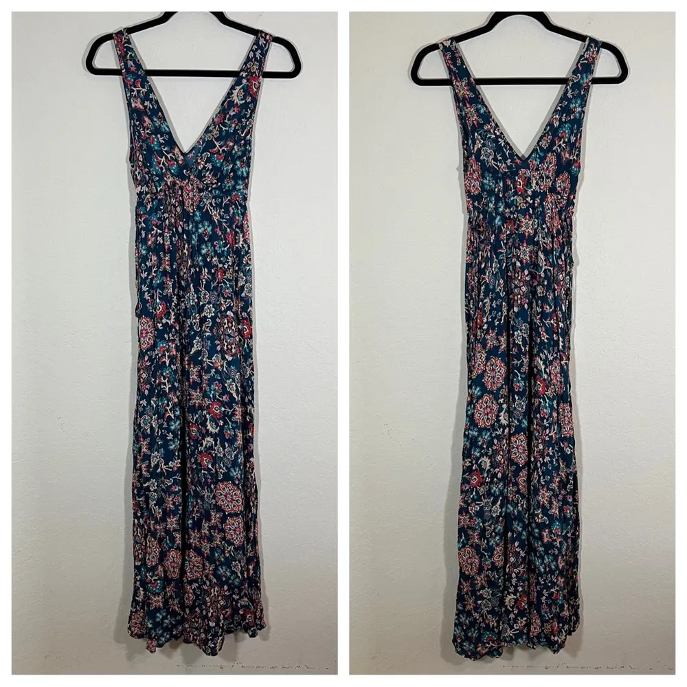 Luli Fama Cordoba V Neck Long Dress Maxi Size Extra Small XS - Image 3