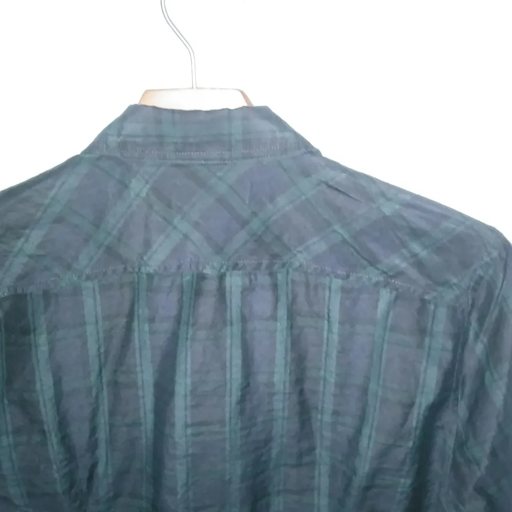 J. Crew Slim S Blackwatch Plaid Oxford Button Down Shirt Top Workwear - Image 5