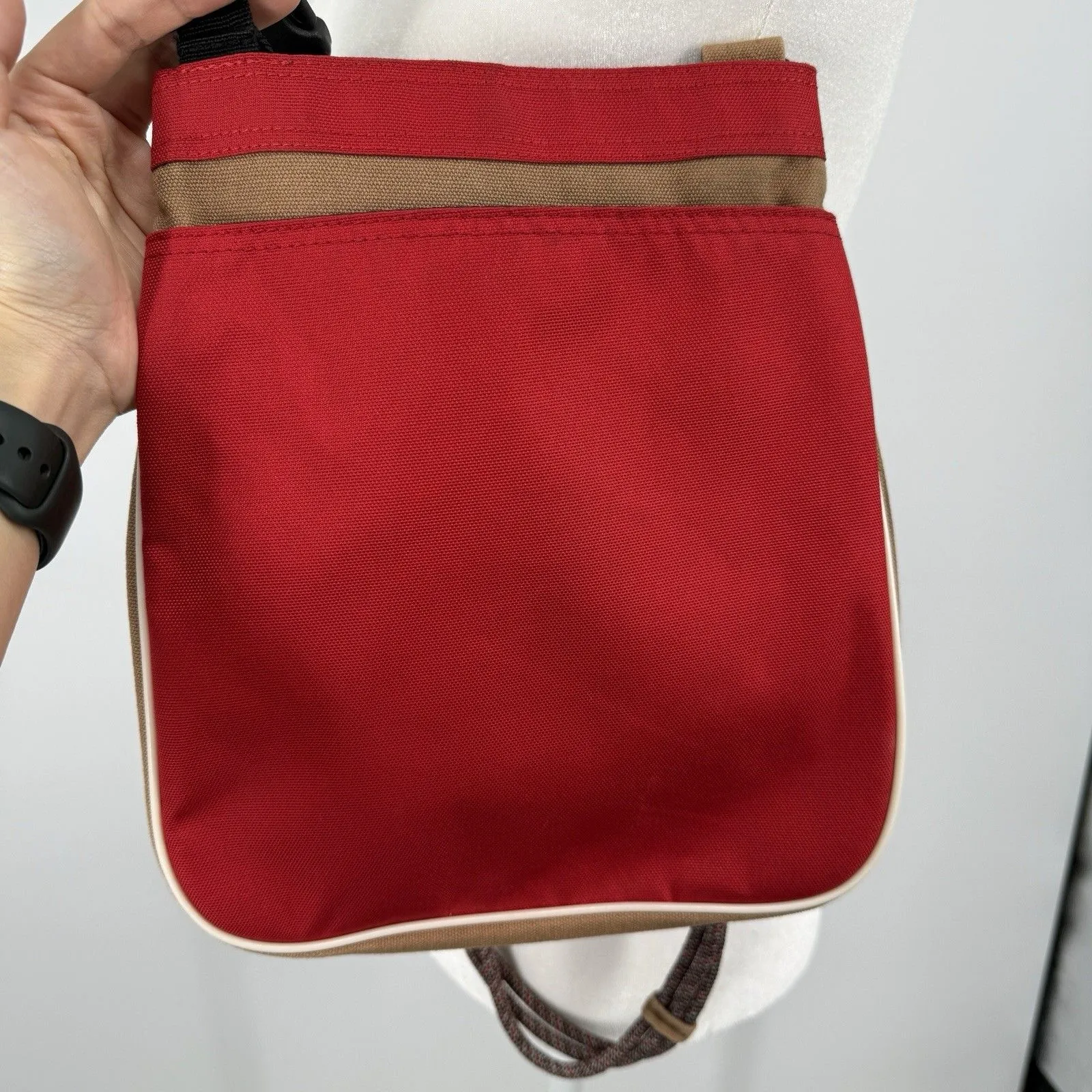 Kavu Rope Sling Crossbody Bag Red Canvas Purse Gorpcore Hiking Granola - Image 6