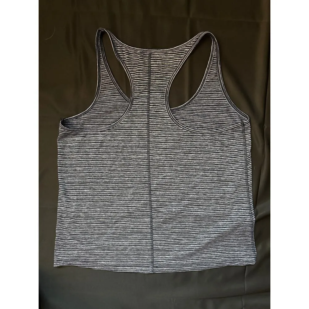 NFL Navy Blue/White Striped Seattle Seahawks Sleeveless Racerback Tank Top Sz XL - Image 3