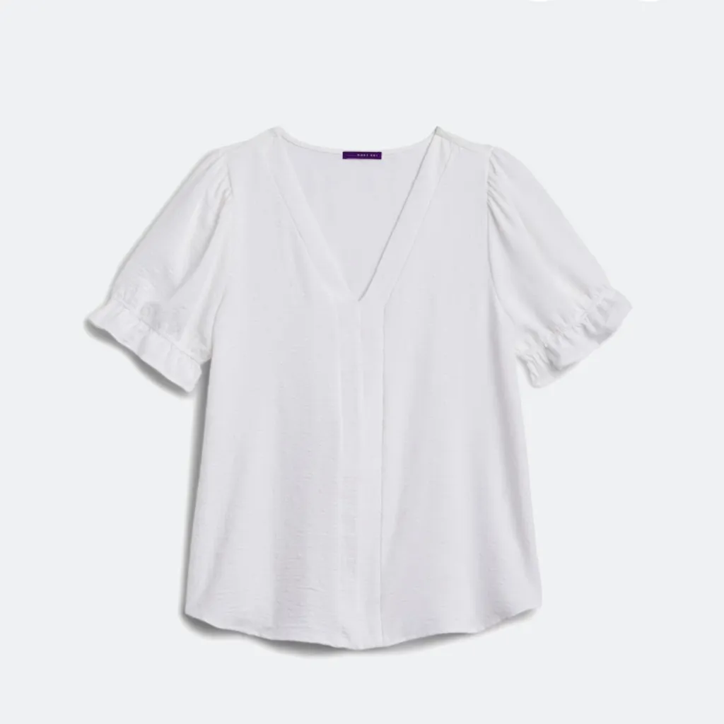 West Kei White Camryn Clip Dot Top - Image 5