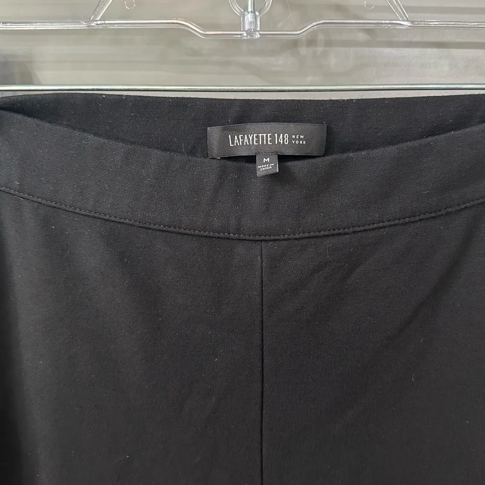 Lafeyette 148 Black Stretchy Slack Pants Size Medium - Image 4
