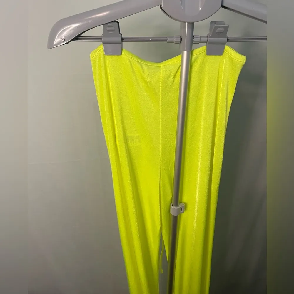 Good American Sheer High Waist Cover-up‎ Pants Electric Lime Size 3 - Large - Image 10