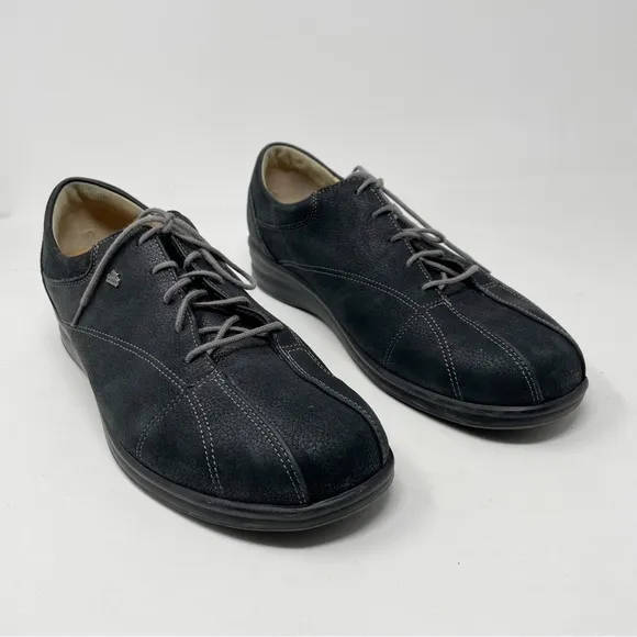 Finn Comfort Ariano Black Leather Lace Up comfort loafers shoes 6.5 UK 9 US - Image 22