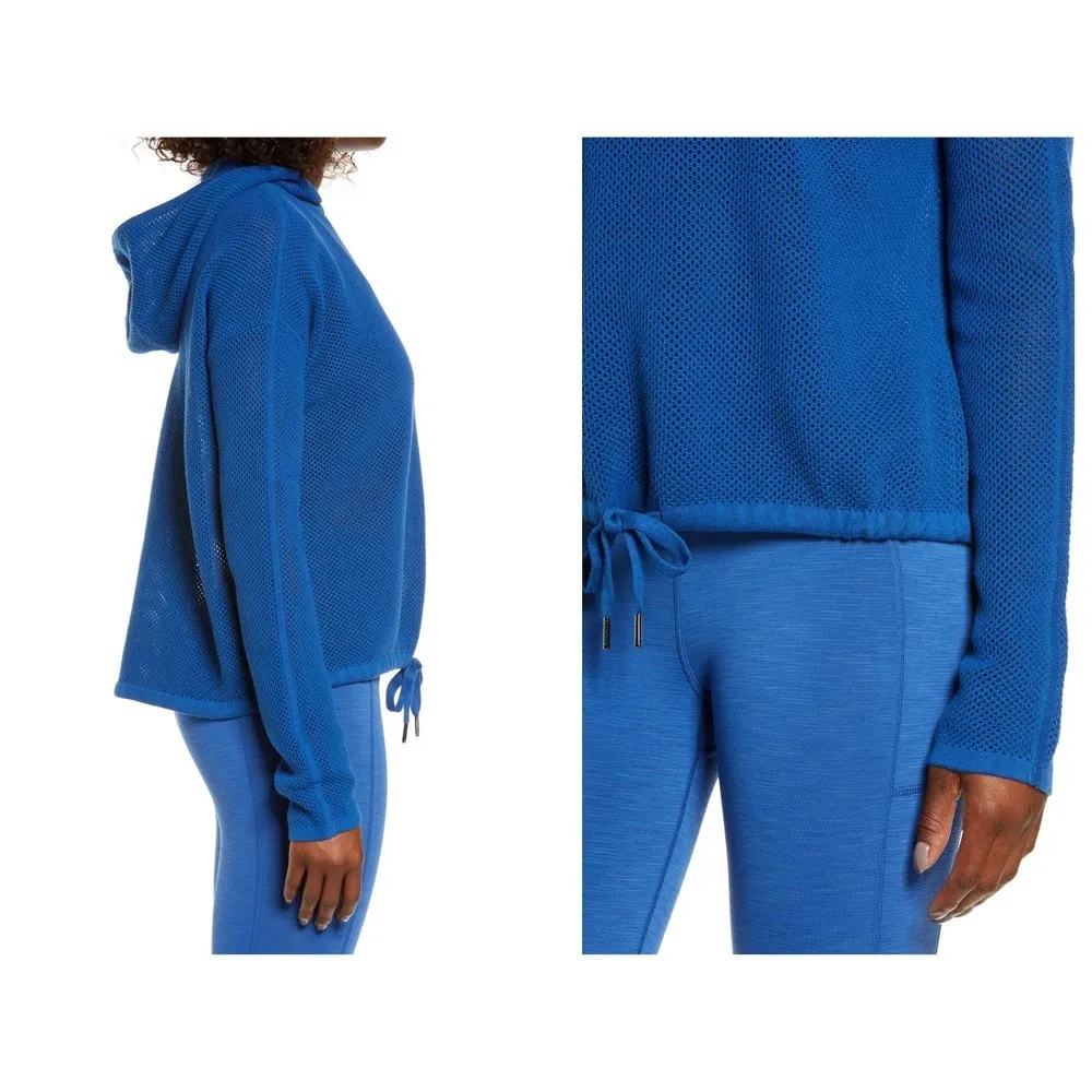 SWEATY BETTY Wimbledon Mesh Knit Hoodie (XS) - Image 3
