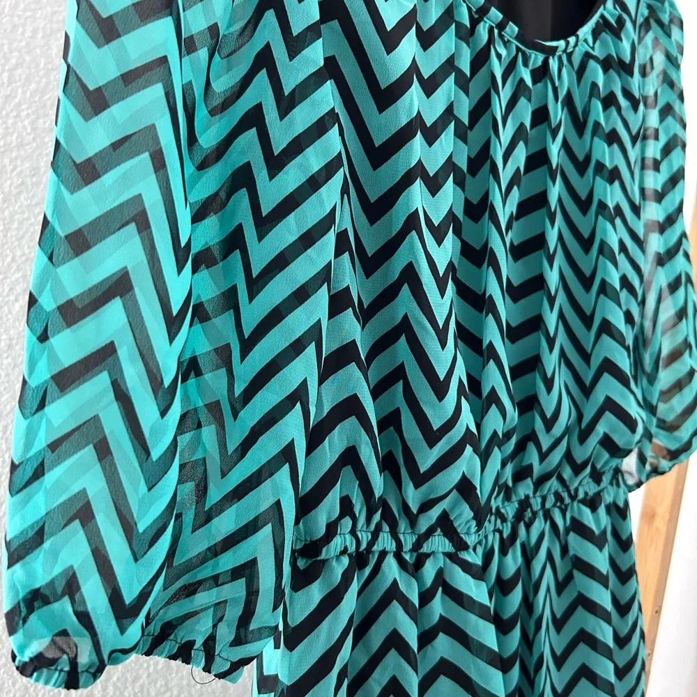 Herringbone print dress - Image 5