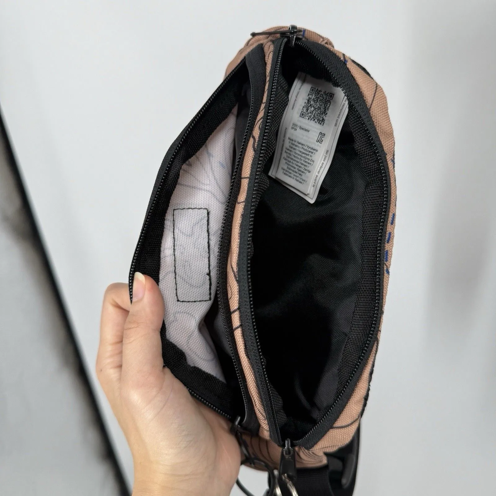 KAVU Spectator Waist Belt Bag Fanny Pack Canvas Unisex Sea Map Gorpcore - Image 4