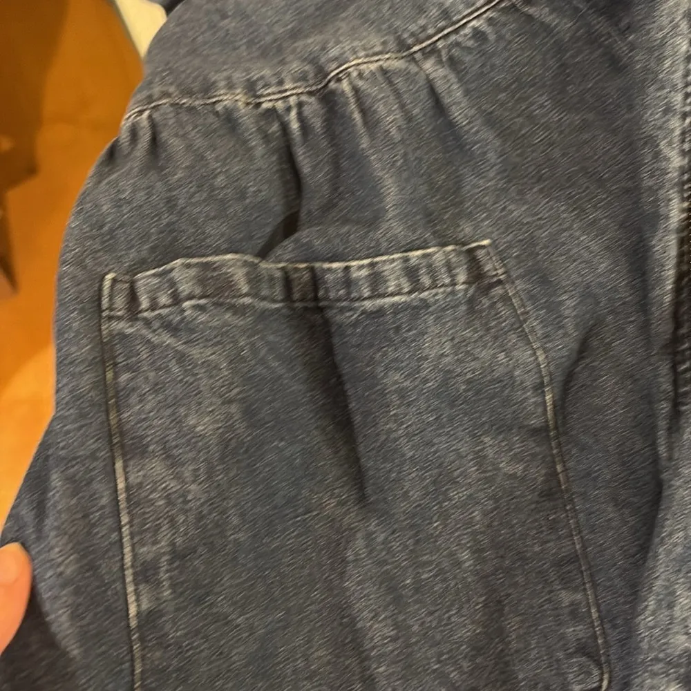 Liren village vintage blue denim midi dress with pockets M Size M - Image 6