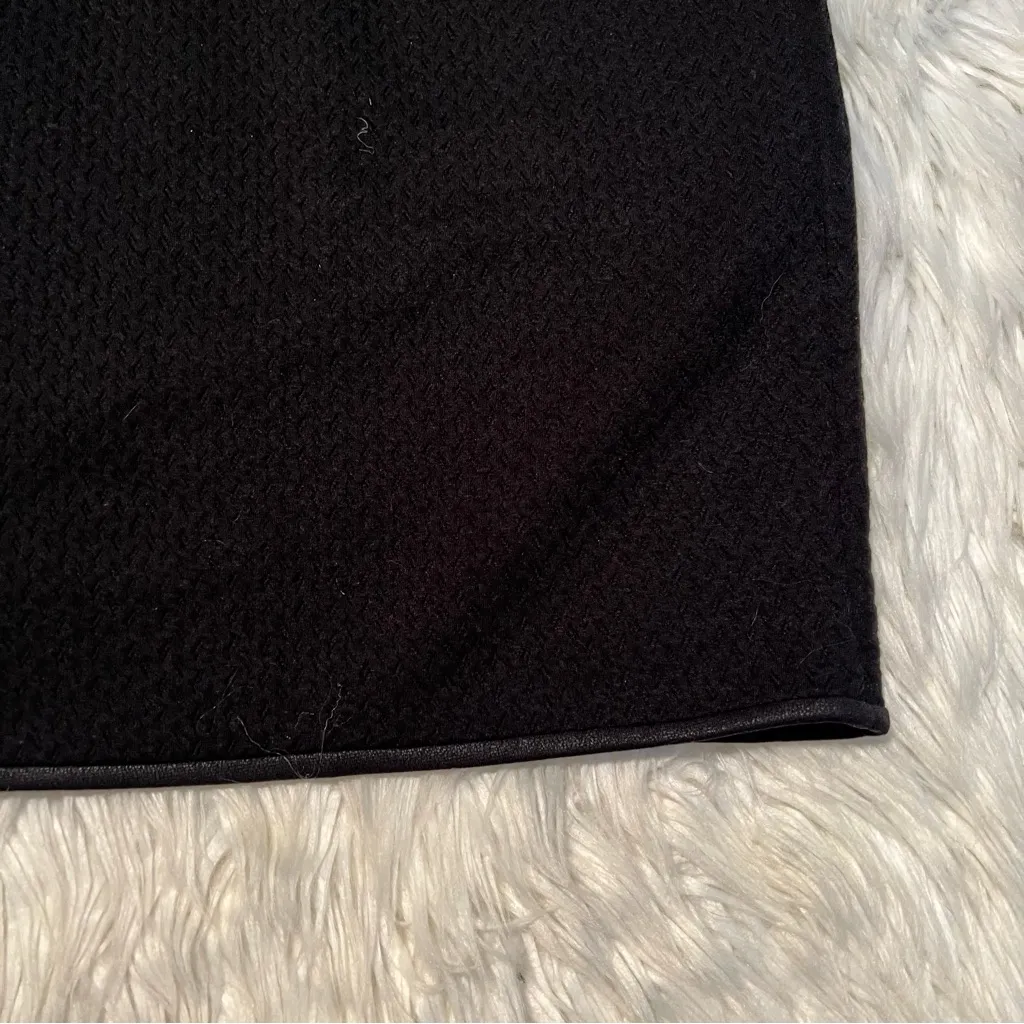 Max Studio Pull On Bodycon Skirt Black Textured Knit S - Image 9