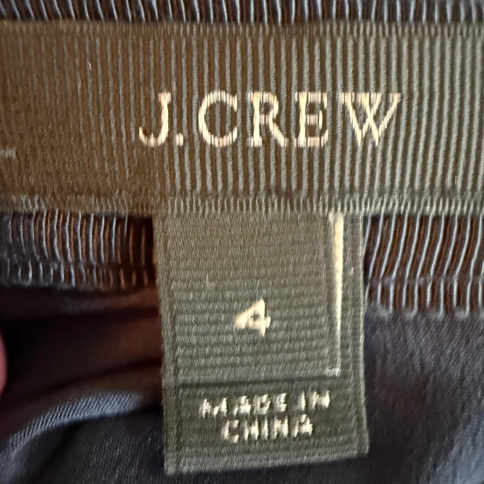 J.‎ Crew Pleated Skirt Size 4 Striped Navy Burgundy Career Party - Image 5