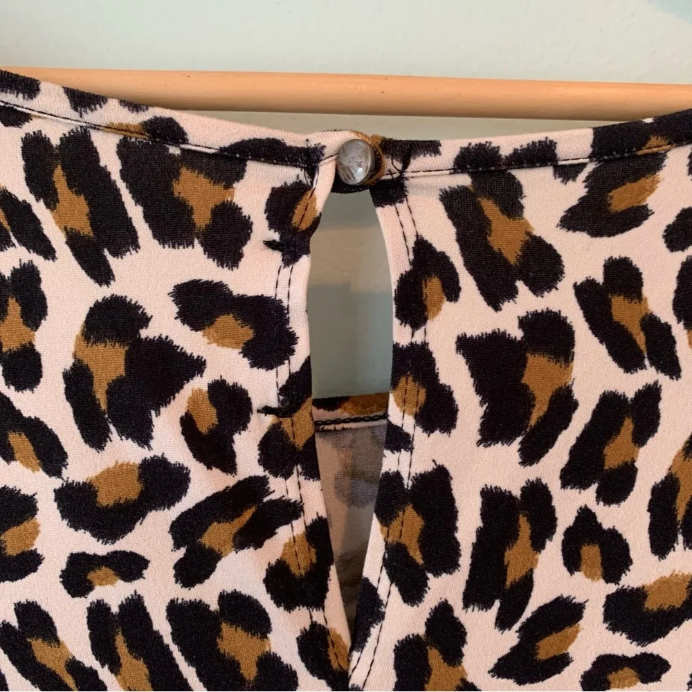 Entro Leopard Animal Print Stretch Soft Short Romper XL - Image 8