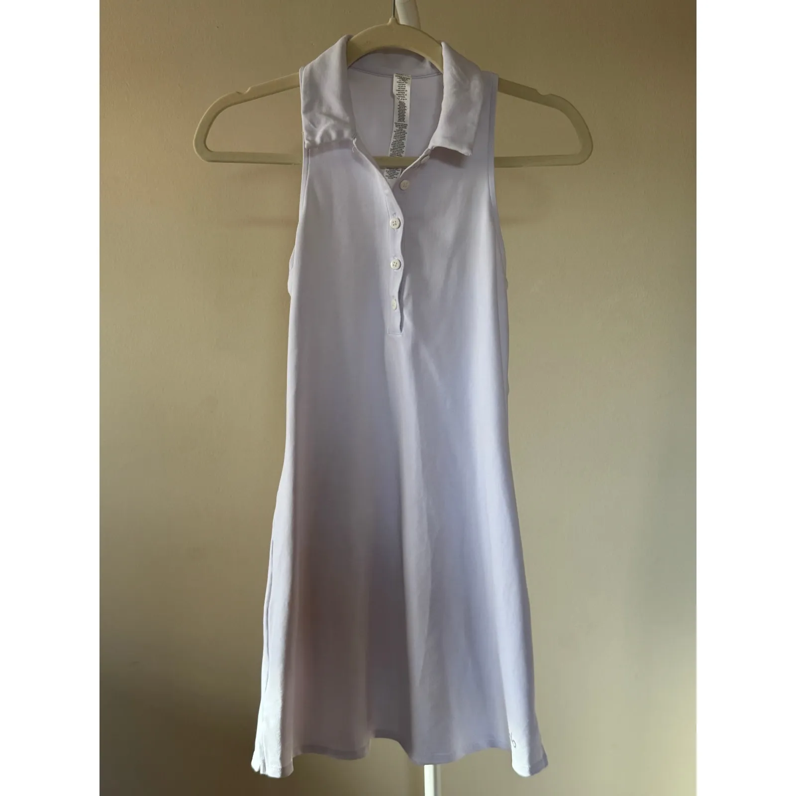 Alo Yoga Charmed White Tennis Dress - XXS Preppy Sporty Chic - Image 3