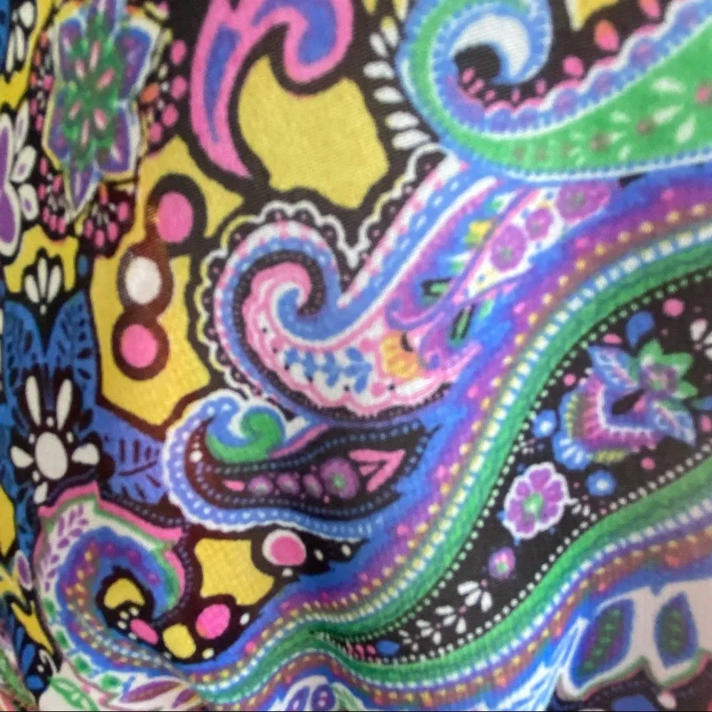 Papaya Semi Sheer Paisley Tunic Top - Image 9