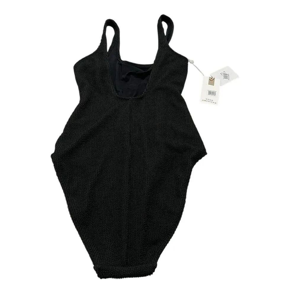 Good American Women's Black One-Piece Swimsuit Size Small medium Scoop Neckline - Image 6