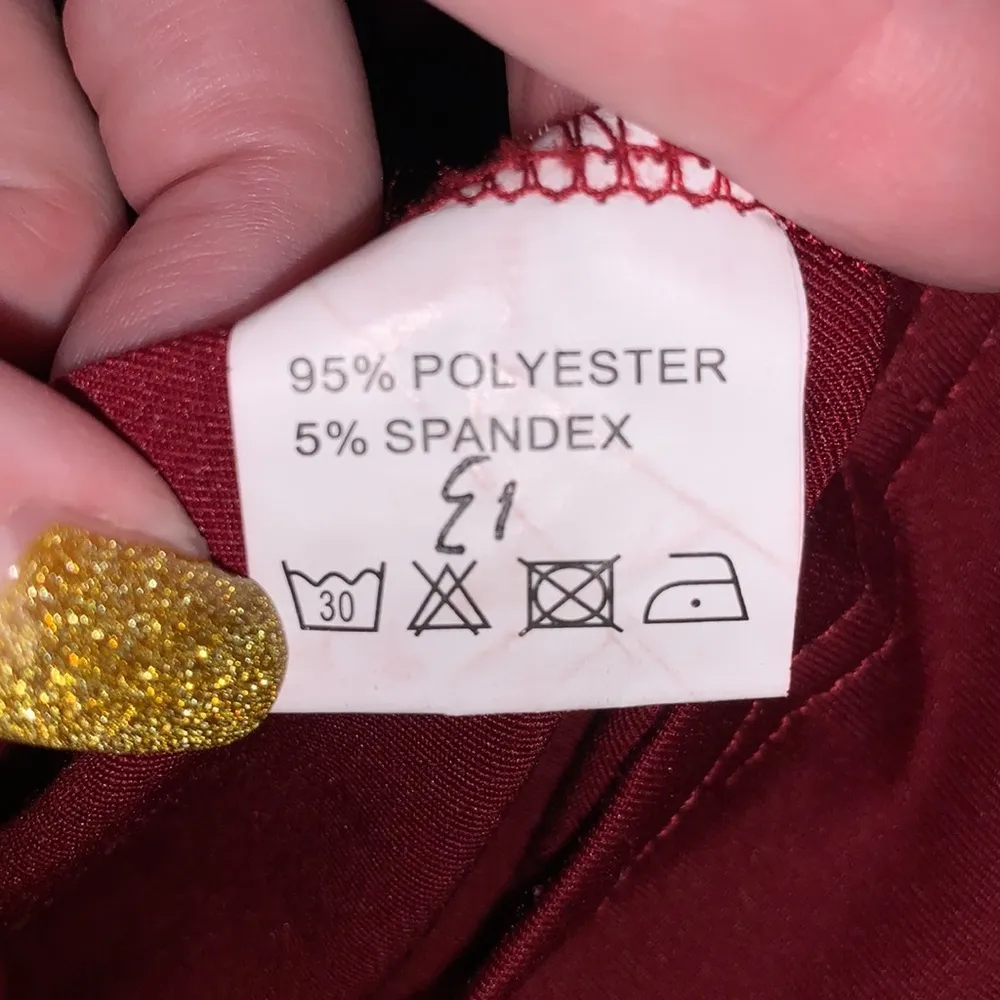 Angvns Amazon dark red ruched open sleeves maxi dress - Image 10