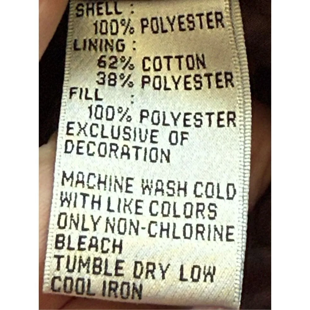 B43 -- Talbots thin quilted brown vest size medium petite - Image 2