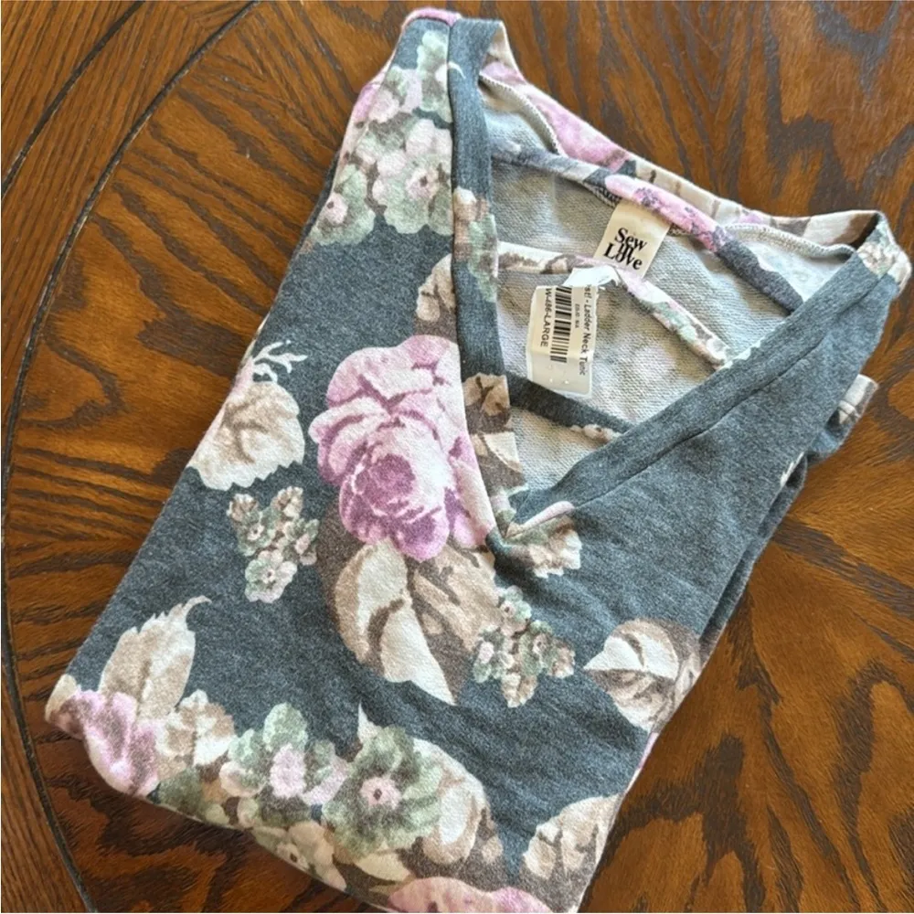 Sew in Love The best! Ladder neck tunic top Pink Size L - Image 2