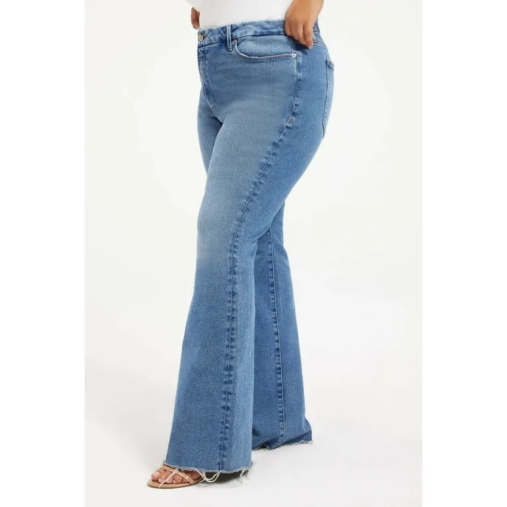 Good American Good Classic Boot Cut Jeans Size 15 - Image 2