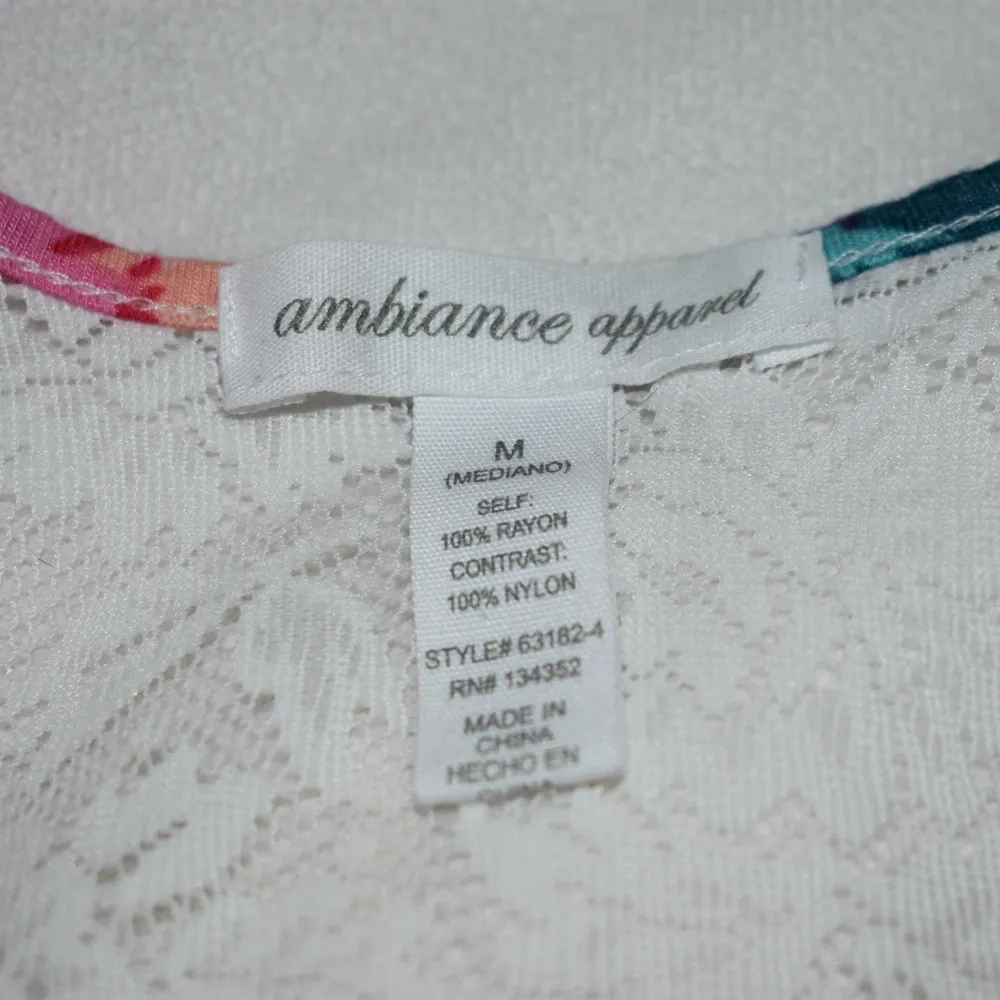 Ambiance Apparel Floral Lace Tank Top - Image 2