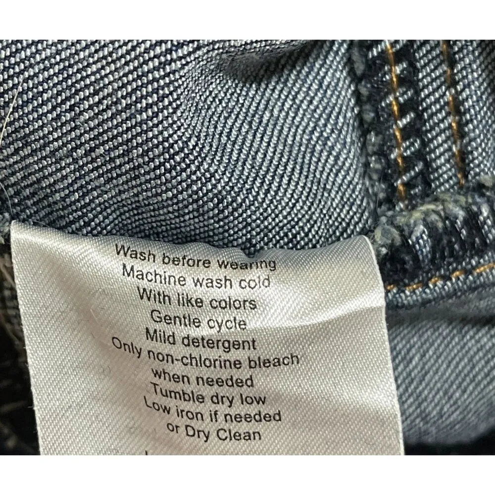 New Indigo Blue Maternity Jeans Full Panel Size XSP Petite Extra Small Med Wash - Image 5