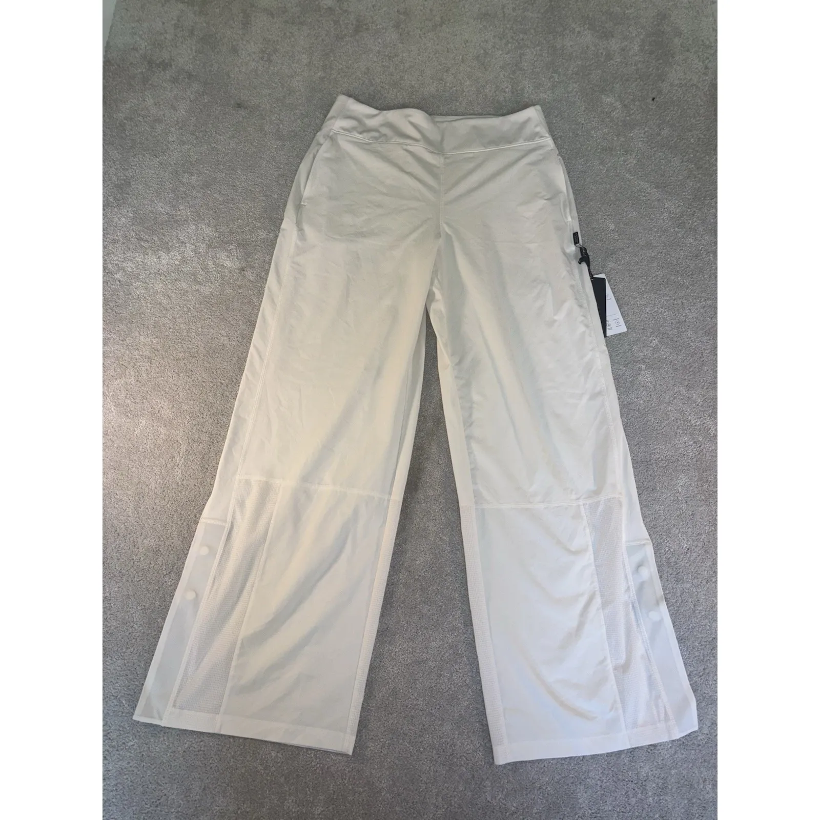 Athleta X Allyson‎ Felix Legend Track Pants Wide Leg Ivory Full Length Large NWT - Image 6