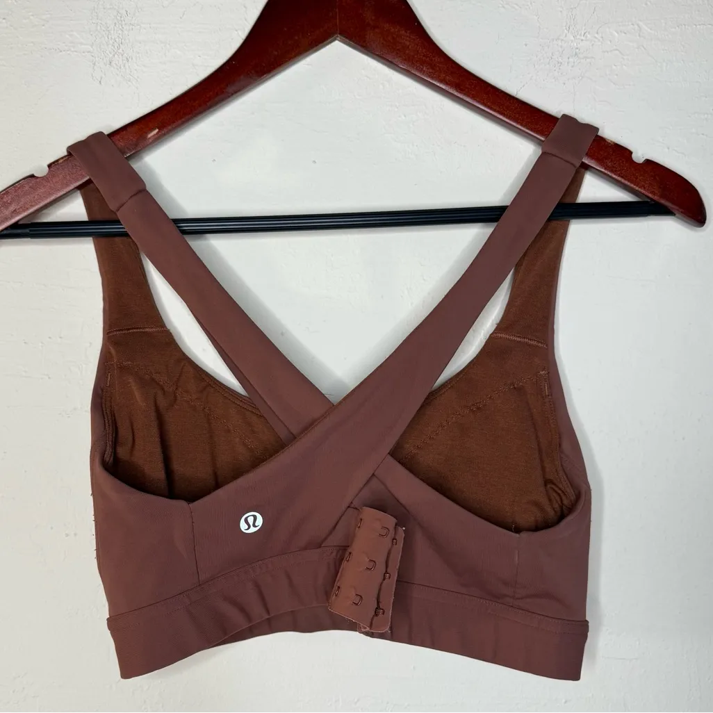 Lululemon Athletica Stash It All Bra Size 8 C/D Cup  Ancient Copper - Image 3