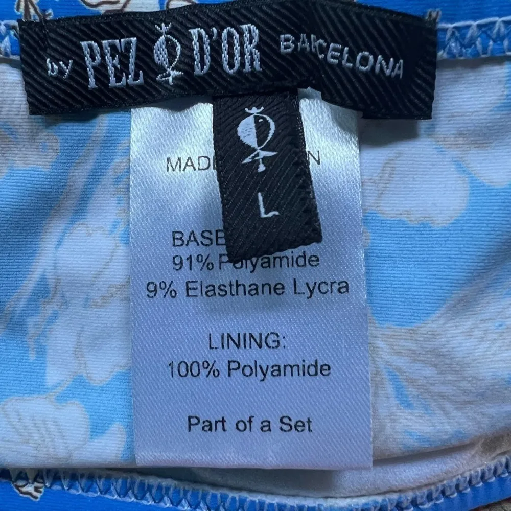 Pez D’or Maternity Akiko Blue Floral Print Tankini Swimsuit Set Size L NWOT Size L - Image 9