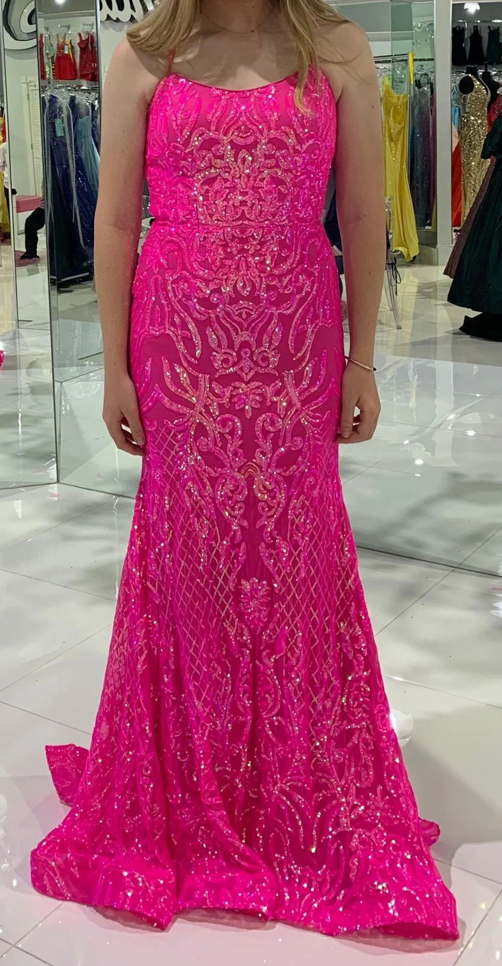 Pink Formal Dress Size 6 - Image 2