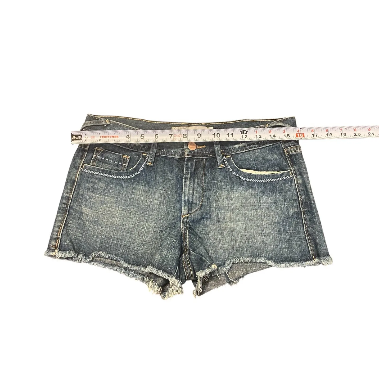 Vintage Women's 2008 Old Navy Denim Jean Shorts Mid Rise‎ Size 4 - Image 3
